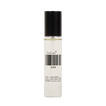 A clear cylindrical perfume bottle with a black cap, containing a very pale liquid. The bottle has a white label with a barcode and the text 'DedCoolt' and 'AURA'.